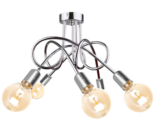 Sprawdź Lampa sufitowa 5xE27 RUMBA SILVER