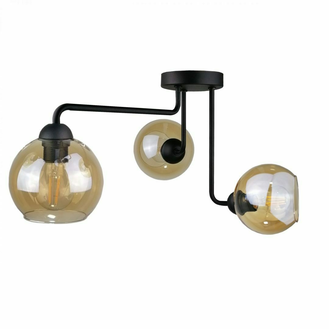 Sprawdź Lampa sufitowa 3xE27 MONDE BLACK Lampa sufitowa 3xE27 MONDE BLACK