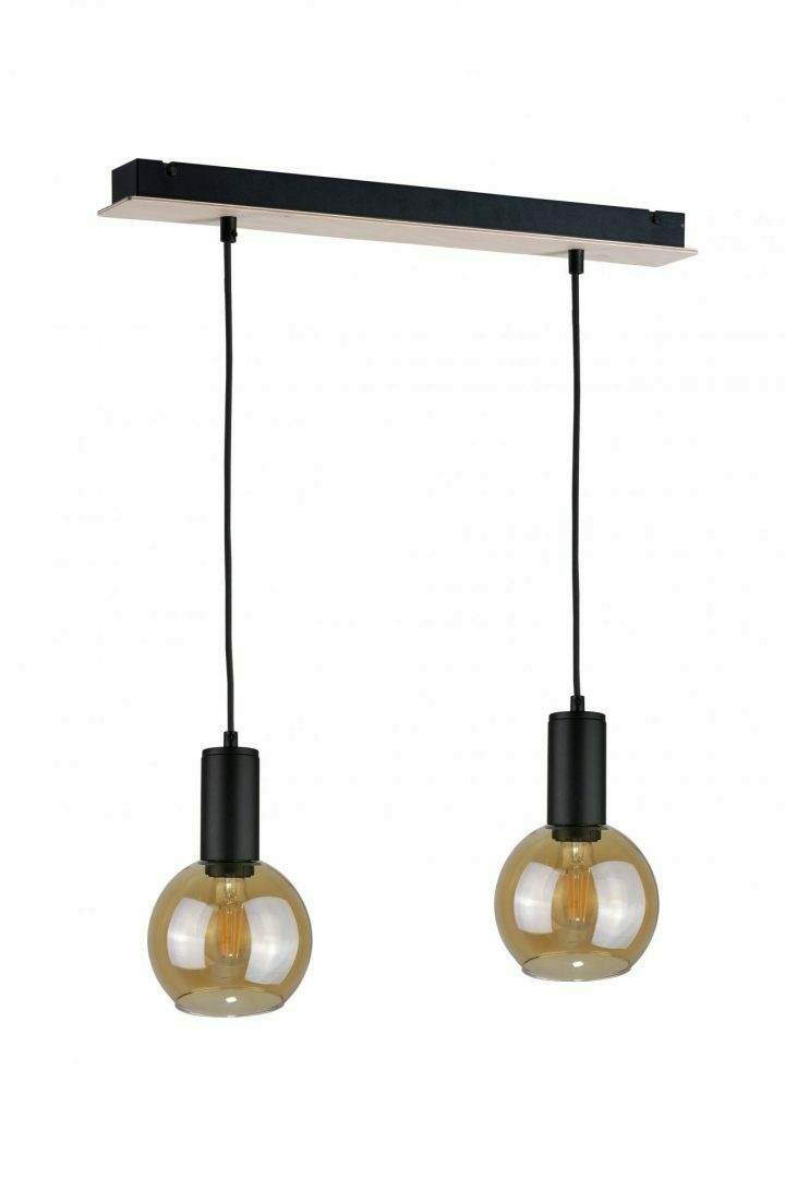 Sprawdź Lampa wisząca 2xE27 JANTAR WOOD Lampa wisząca 2xE27 JANTAR WOOD
