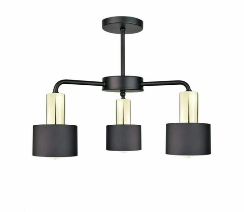 Sprawdź Lampa sufitowa Keter Lighting LUCE 2051 czarno-złota, 3×E27