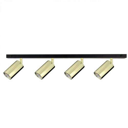 Sprawdź Lampa sufitowa Keter Lighting Eye Black Gold 4 × GU10 czarno-złota 60 cm 2095