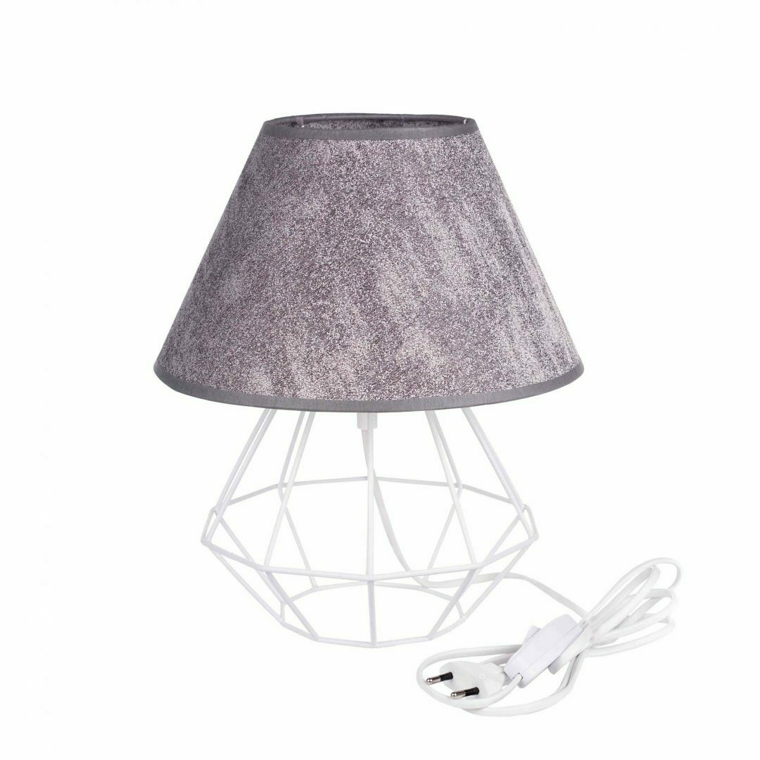 Sprawdź Lampka nocna 1xE27 PATI WHITE/GREY Lampka nocna 1xE27 PATI WHITE/GREY