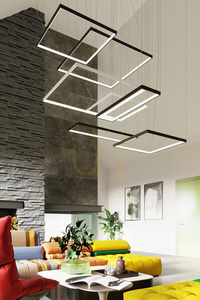 Żyrandol NELYA M czarny LED 3000K - THORO small 7
