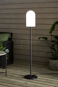 Lampa podłogowa Markslojd Afternoon 107998 biała czarna IP44 128 cm small 1