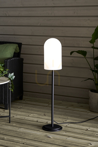 Sprawdź Lampa podłogowa Markslojd Afternoon 107997 biała czarna IP44 90 cm