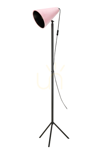 Sprawdź Lampa podłogowa Markslojd Cilla 107928 różowa czarna metalowa 150 cm