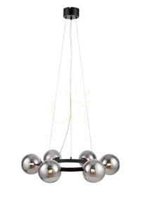 Lampa wisząca Markslojd Circle 6xG9 czarna przydymione szkło 108051 0 Lampa wisząca Markslojd Circle 6xG9 czarna przydymione szkło 108051 small 0