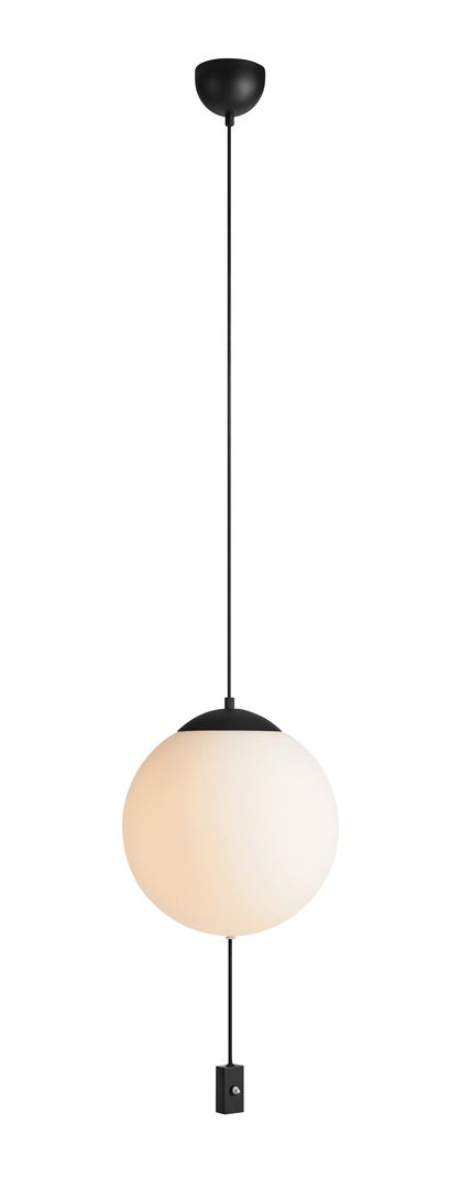 Sprawdź Lampa wisząca Markslojd Here 3xE14 czarno-biała 30 cm 107902 Lampa wisząca Markslojd Here 3xE14 czarno-biała 30 cm 107902