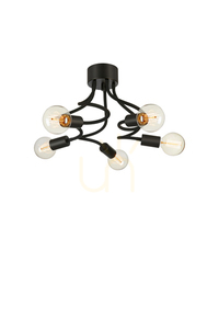 Plafon Markslojd Medusa 5L 107931 czarny metal 70 cm small 0