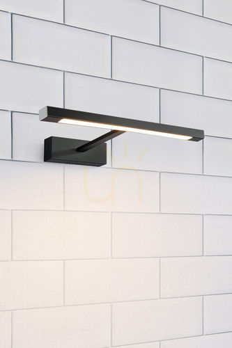 Sprawdź Kinkiet łazienkowy Markslojd Neptunus 107909 LED 9W IP44 czarny 60 cm