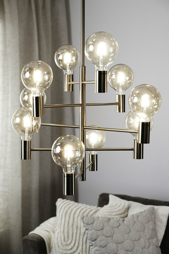 Sprawdź Lampa wisząca Markslojd Paris 10L mosiądz 108117