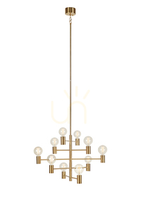 Lampa wisząca Markslojd Paris 10L mosiądz 108117 small 0