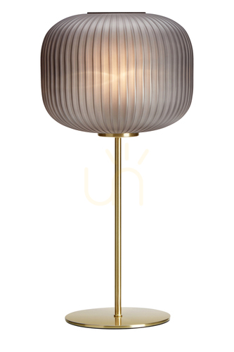 Sprawdź Lampa stołowa Markslojd SOBER 107820 dymne szkło mosiądz 50 cm