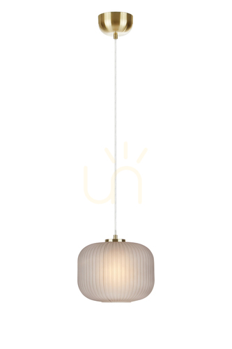 Sprawdź Lampa wisząca Markslojd Sober 107919 przydymiona szkło mosiądz szczotkowany 25 cm