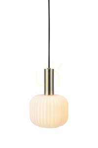 Lampa wisząca Markslojd Sober 108122 biała stal szkło 1x40W small 0