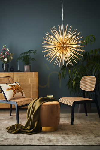 Sprawdź Lampa wisząca Markslojd Soleil 12-punktowa złota 107752