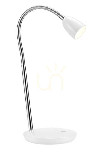 Sprawdź Lampa stołowa Markslojd TULIP 105684 biała metalowa LED 41,5 cm