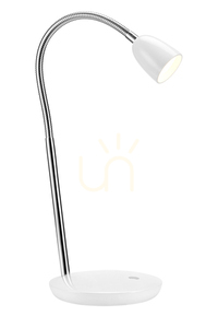Lampa stołowa Markslojd TULIP 105684 biała metalowa LED 41,5 cm small 0