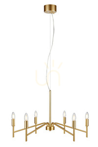 Lampa wisząca Markslojd Monarch 6-punktowa złota metalowa 70 cm 108210 small 0