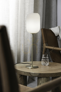 Lampa stołowa Markslojd CAVA 108251 biała mosiądz szczotkowany 55 cm small 1