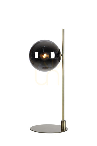 Sprawdź Lampa stołowa Markslojd Dione 108272 przydymiona antyczny metal szkło 62,5 cm