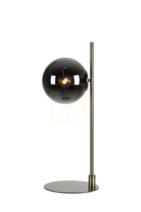 Lampa stołowa Markslojd Dione 108272 przydymiona antyczny metal szkło 62,5 cm small 0