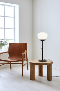Lampa stołowa Markslojd RISE 108276 czarna z przydymionym szklanym kloszem 75 cm small 1