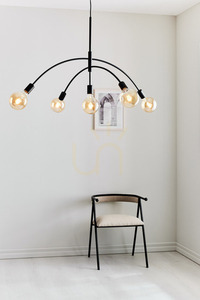 Lampa wisząca Markslojd Crux 5 czarna metalowa 108282 small 1