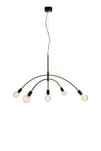 Lampa wisząca Markslojd Crux 5 czarna metalowa 108282 small 0