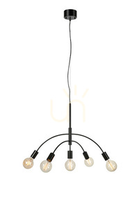 Lampa wisząca Markslojd Cygnus 5L czarna metalowa 70 cm 108286 small 0
