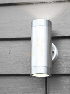 Kinkiet ogrodowy Markslojd Garden 24 Cylinder 2x3W aluminium 108170 small 3