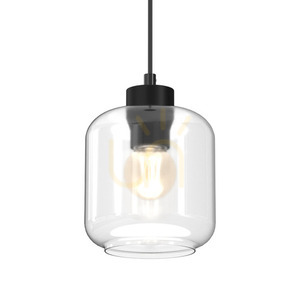 Czarna Lampa Wisząca Sombra Clear 1x E27 small 1