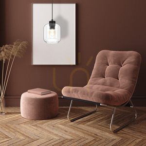 Czarna Lampa Wisząca Sombra Clear 1x E27 small 4