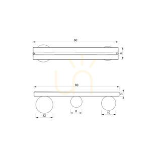 Lampa Sufitowa Bibione Gold 3x G9 small 5
