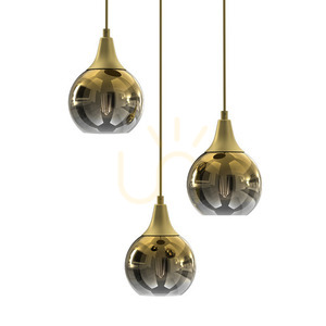 Lampa wisząca Milagro Monte złota 3x E27 MLP8403 small 1
