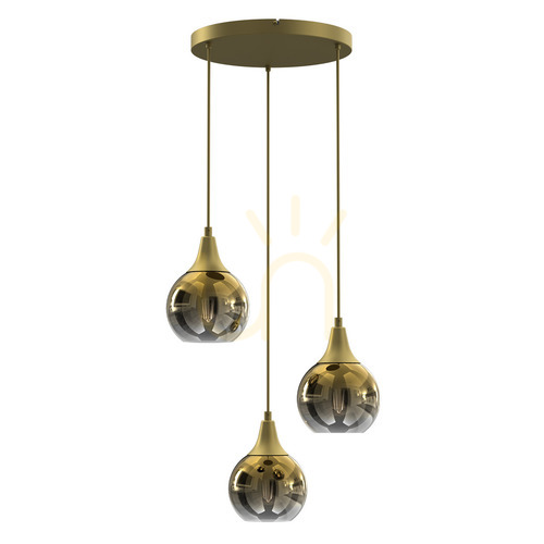 Sprawdź Lampa wisząca Milagro Monte złota 3x E27 MLP8403
