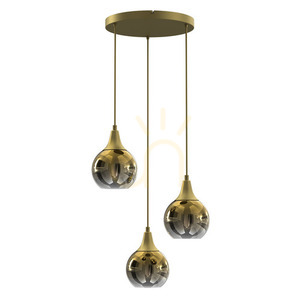 Lampa wisząca Milagro Monte złota 3x E27 MLP8403 small 0