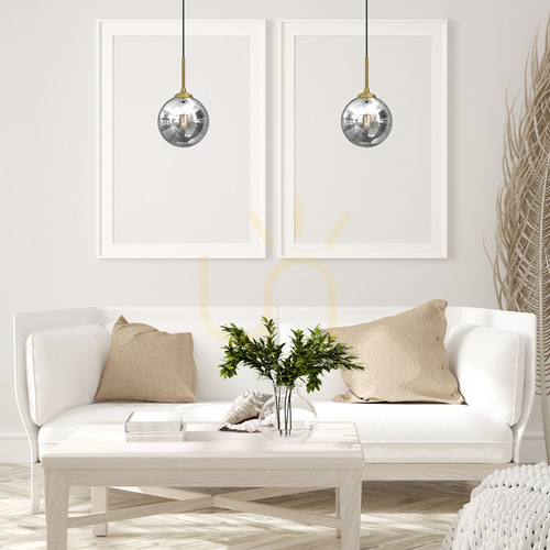 Sprawdź Lampa wisząca Milagro REFLEX MLP8413, dymione szkło, Ø17 cm, 1×E14