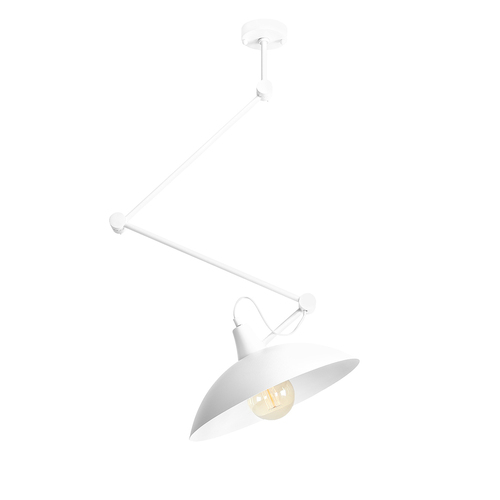 Sprawdź Plafon Aldex Melos White 1xE27 metalowy 50 cm SKU 808PL_G