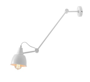 Plafon Aldex Aida White na regulowanym ramieniu, metal biały, E27, klosz 14 cm, 814PL_G small 0