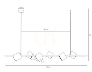 Lampa wisząca Aldex Bot 6 White 6xGU10-AR111 1046K small 1