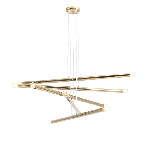 Sprawdź Lampa wisząca Aldex Tubo 10 złota 10xE14 100 cm 1072M30