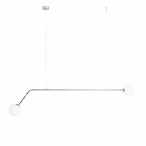 Sprawdź Lampa wisząca Aldex Pure Chrome 2xE14 metal szkło 1064H4