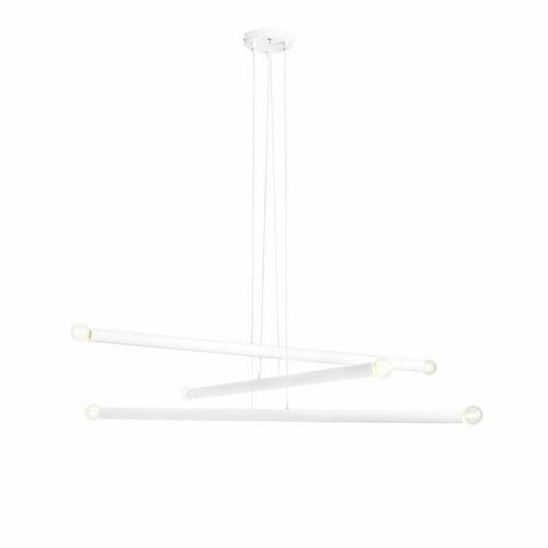 Sprawdź Lampa wisząca Aldex Tubo 6 biała metalowa 6xE14 SKU 1072K