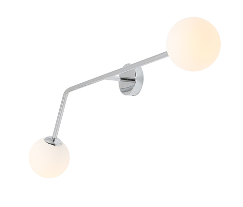 Sprawdź Kinkiet Aldex Pure Chrome Poziomy 2xE14 Szkło Metal 97 cm 1064D4
