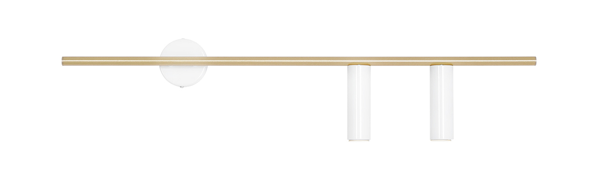 Sprawdź Kinkiet Trevo 2 White Brass Right Aldex 1097D40_2 Kinkiet Trevo 2 White Brass Right Aldex 1097D40_2