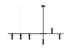 Lampa wisząca Aldex Trevo 6 czarna metalowa 1104K1 small 0