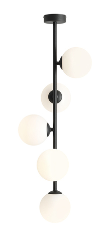Sprawdź Plafon Aldex Libra 5 Black 5xE14 Metal/Szkło 1094PL_F1