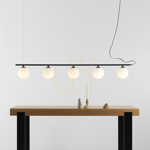 Sprawdź Lampa wisząca Aldex Beryl Glass 5 czarna 1006F1