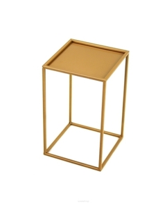 Kwietnik metalowy JAKPOL loft stojak na 1 donicę 40 cm złoty small 0